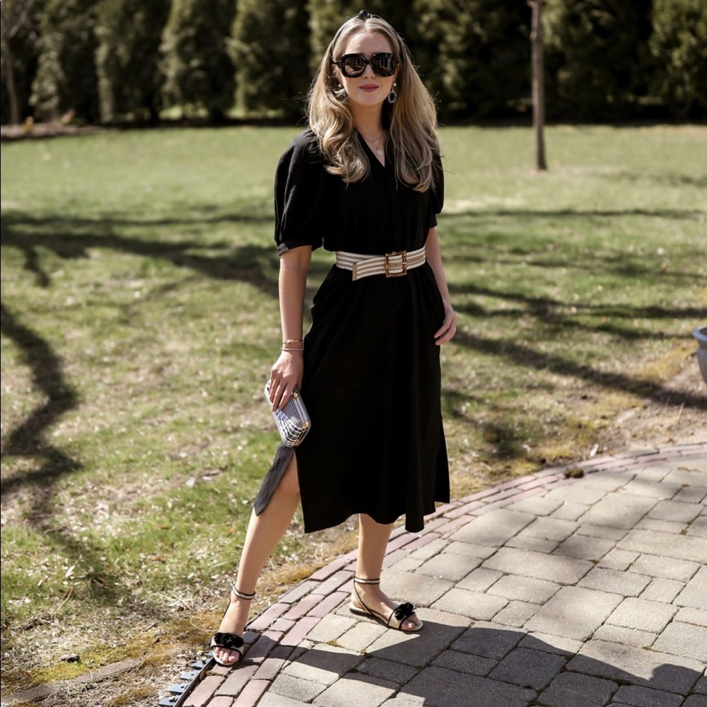 Ann Taylor midi shirt dress